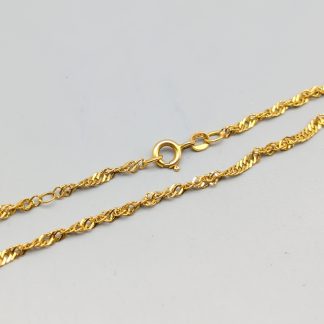 Singaporelänk i Guld 18K 2.92g 26cm