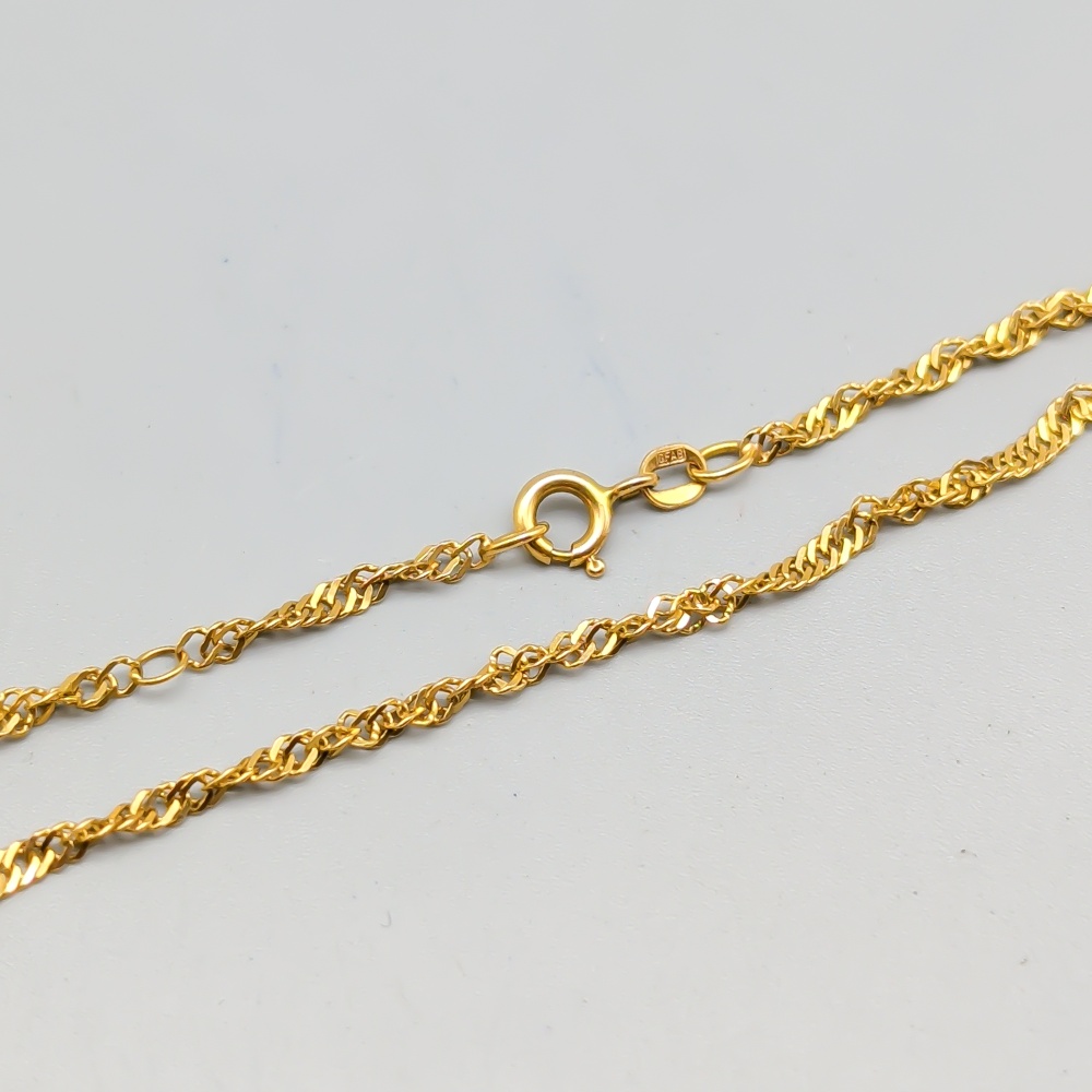 Singaporelänk i Guld 18K 2.92g 26cm