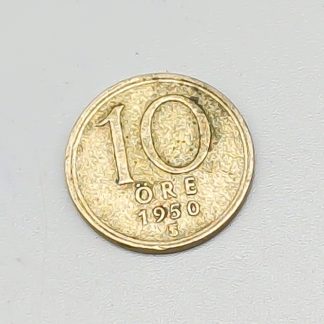 10 öre Sverige 1950 S400 1.4g 15mm