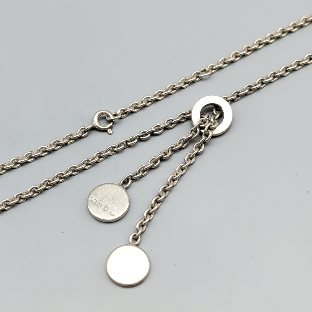 45cm Efva Attling Ankarlänk i Silver med Integrerat Hänge S925 15.47g