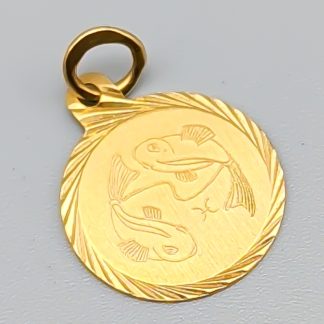 Hänge i Guld Stjärntecken Fiskarna 18K 0.75g 15mm