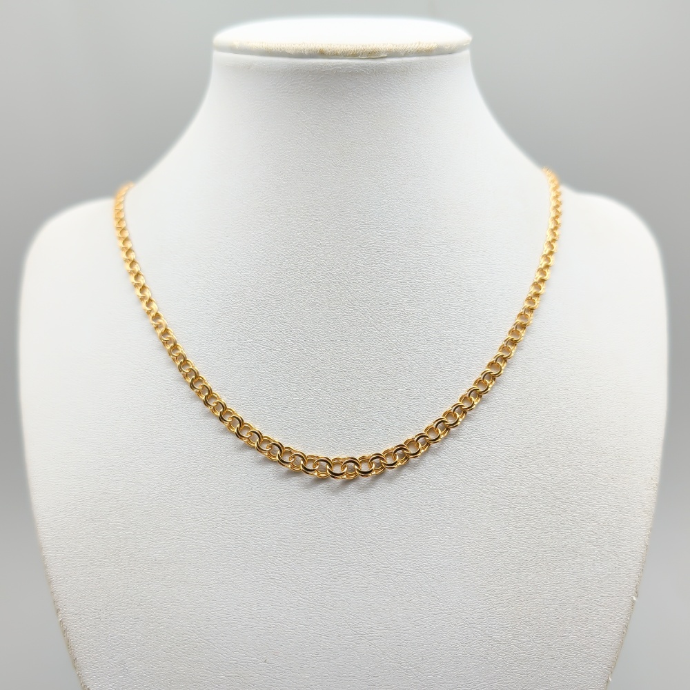 46cm Doserad Bismarcklänk i Guld 18K 11.45g