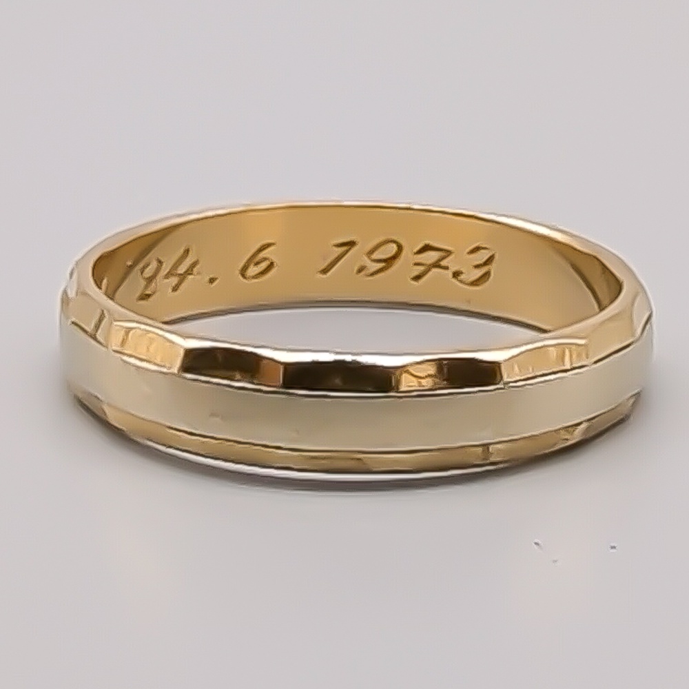 Ring i Flerfärgat Guld 18K 5.95g 21.5mm - Bild 2