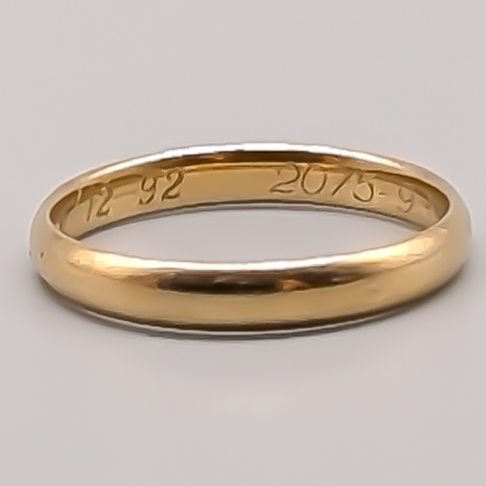 Slät ring i Guld 18K 2.53g 17.75mm