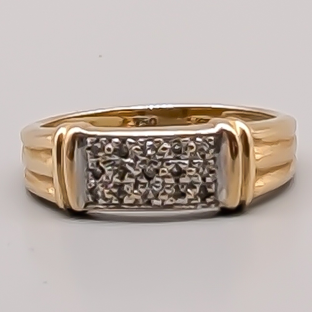 Diamantring i Flerfärgat Guld 18K 3.44g 17.25mm - Bild 2