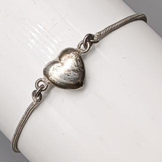 Ormlänk i Silver med Hjärta S925 3.23g 27.5cm