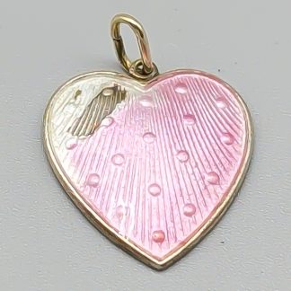 Hänge i Silver med Rosa Emalj S830 3g 20mm