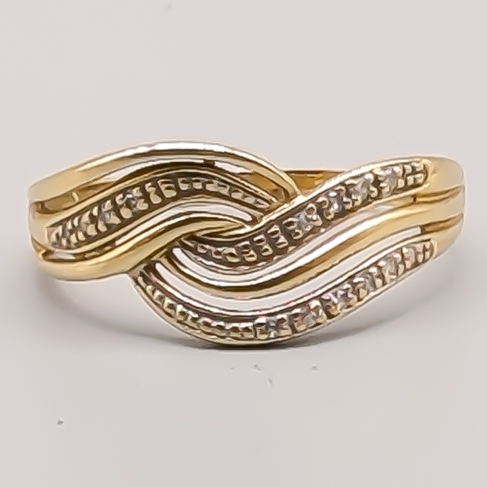 Diamantring i Guld 18K 3.17g 20.25mm - Bild 2