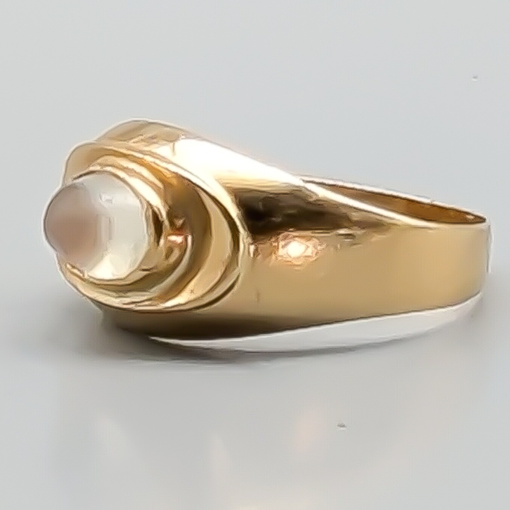 Ring i Guld med Vit Sten 18K 2.48g 17.25mm