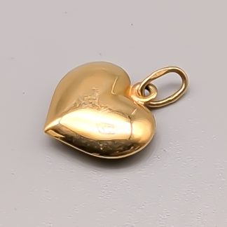 Hänge i Guld Hjärta 18K 0.56g 12mm