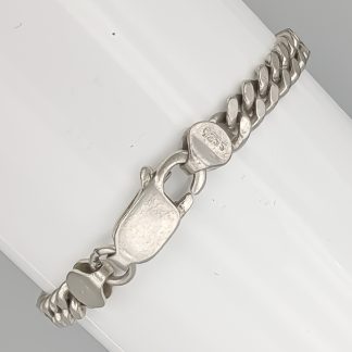 20cm Pansarlänk i Silver med Gravyrbricka S925 9.42g