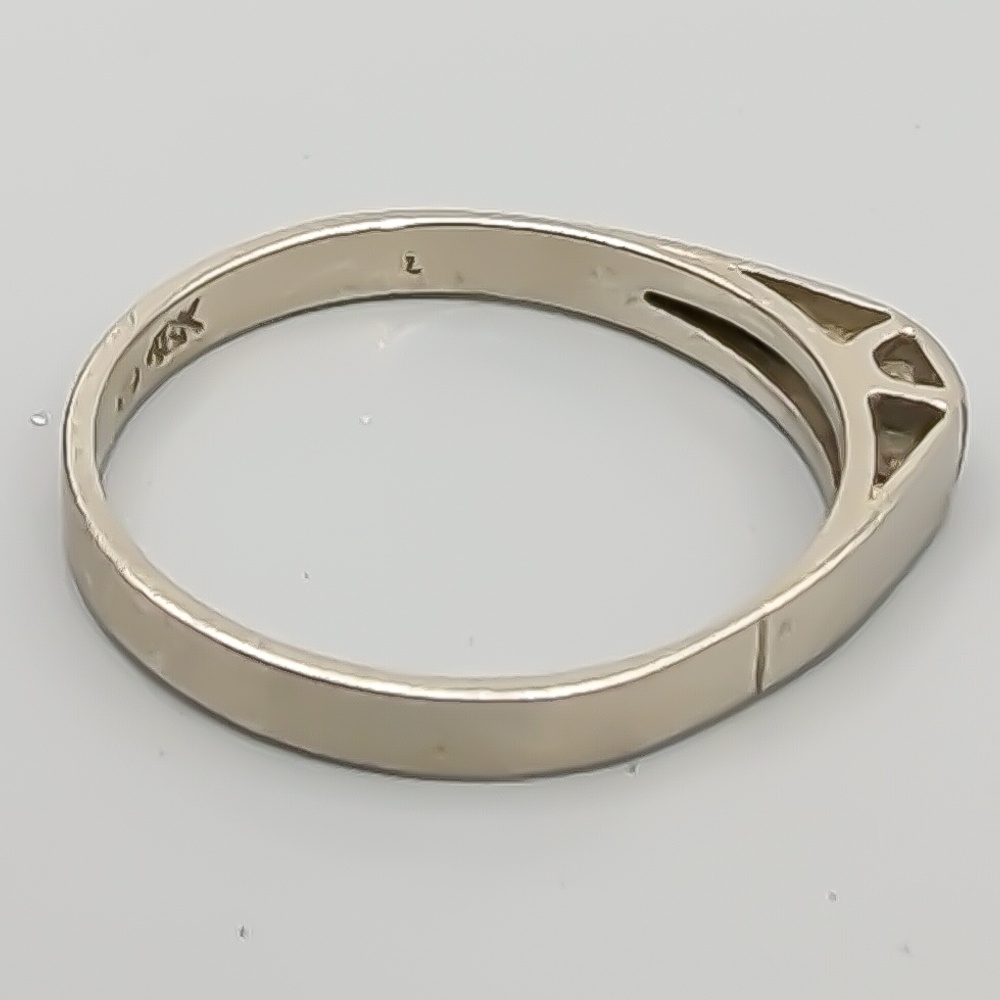 Diamantring i Vitguld 18K 1.79g 17mm - Bild 2