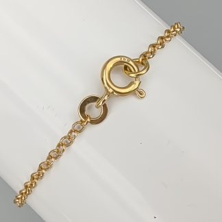 19cm Ärtlänk i Guld 18K 2.11g