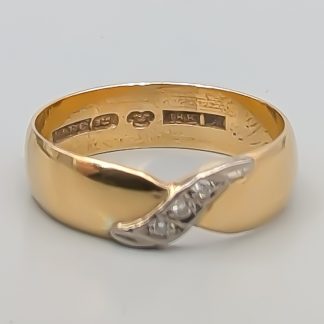 Diamantring i Flerfärgat Guld 18K 3.71g 17.75mm