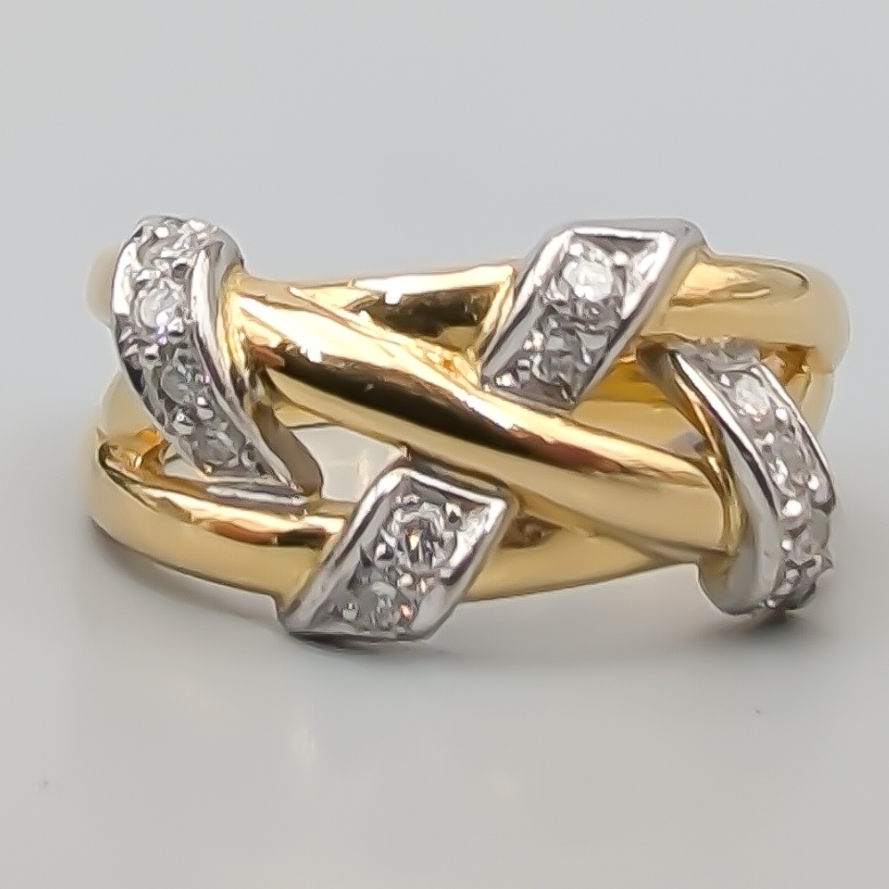 Engelbert Diamantring i Flerfärgat Guld 18K 6.53g 17.5mm