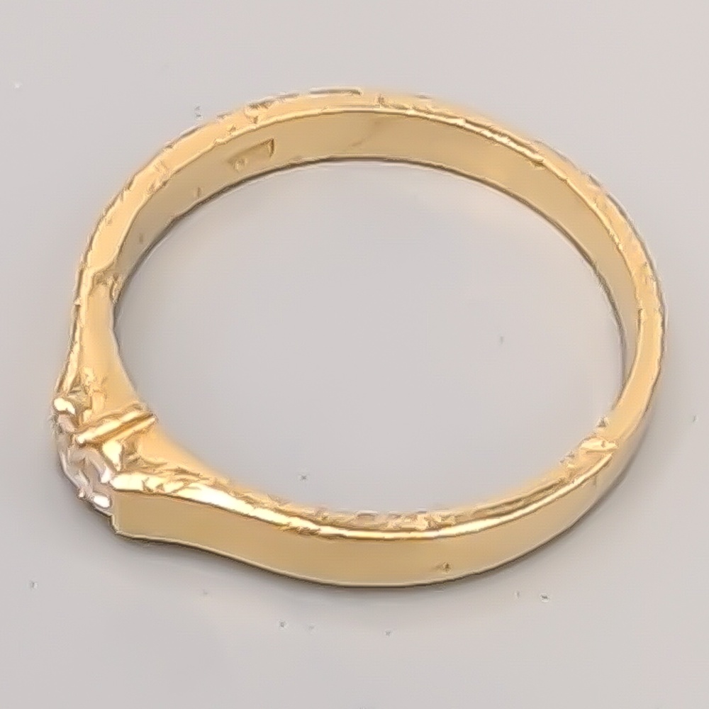 Ring i Guld med Vit Sten 14K 2.2g 17.25mm - Bild 3