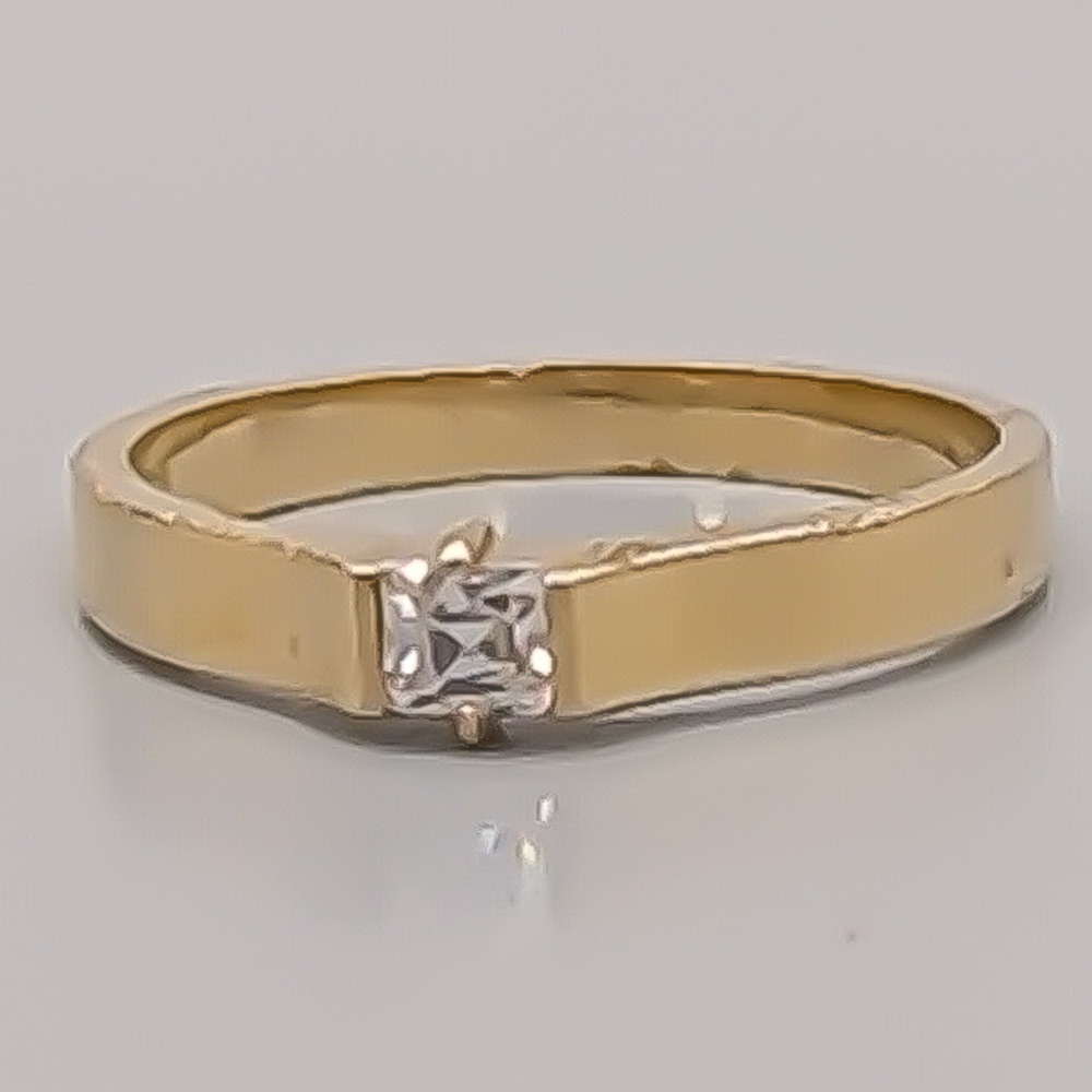 Ring i Guld med Vit Sten 14K 2.2g 17.25mm - Bild 2