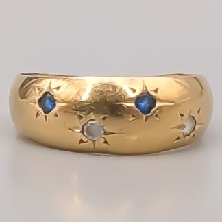 Ring i Guld med Stenar 18K 1.91g 18.5mm