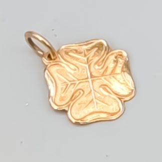 Hänge i Guld Fyrklöver 18K 0.43g 11mm