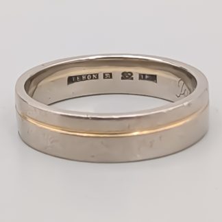 Slät ring i Flerfärgat Guld 18K 5.95g 18mm