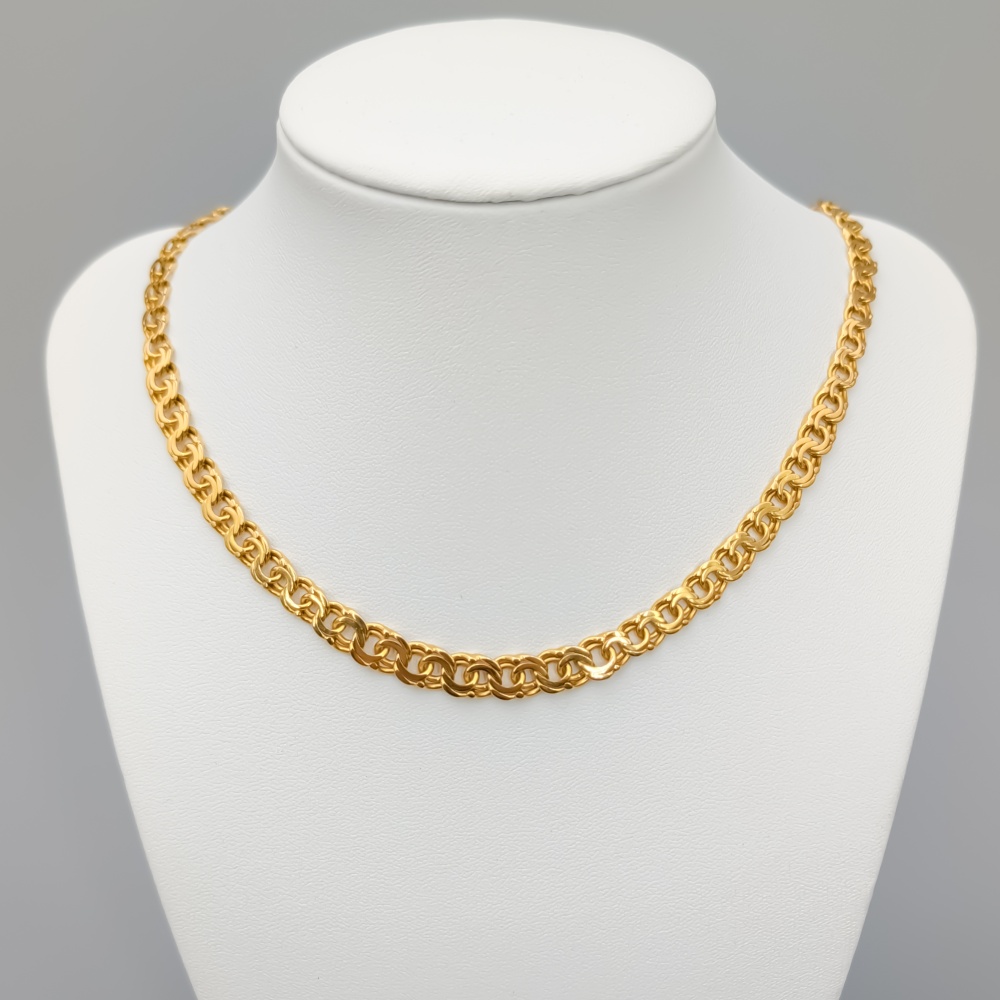 45.5cm Doserad Bismarcklänk i Guld 18K 29.08g - Bild 2