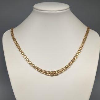 58cm Dosserad x-länk i guld 18K 24.51g