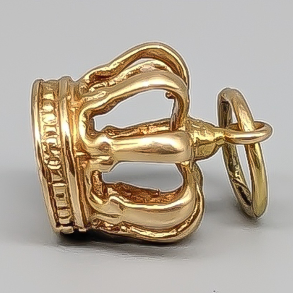 Hänge krona i guld 18K 1.78g 12mm - Bild 2