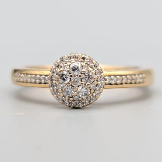 Diamantring i Guld-1