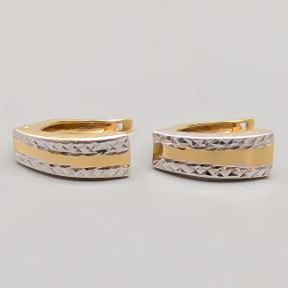 Örhängen i Flerfärgat Guld 18K 1.61g 14mm