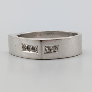 Diamantring i Vitguld 18K 9.86g 18.5mm