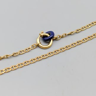 52.5cm Pansarlänk med Stav i Guld med Plastdetalj 18K 14.4g