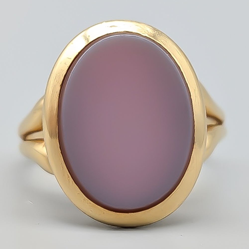 Ring i Guld med Sten 18K 5.38g 19.25mm - Bild 2