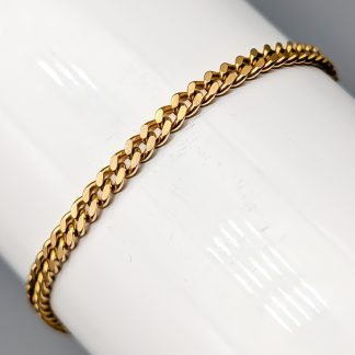 22cm Pansarlänk i Guld 18K 6.54g