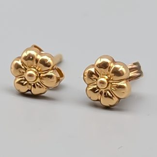Örhängen i Guld Blommor 18K 0.62g 5mm