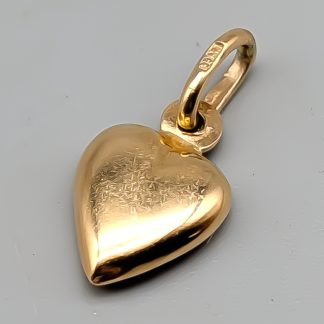 Hänge i Guld Hjärta 18K 0.88g 10mm