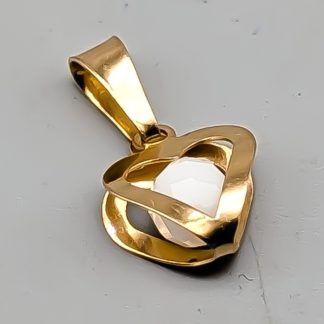 Hänge i Guld med Månadssten Juni 18K 0.55g 10mm