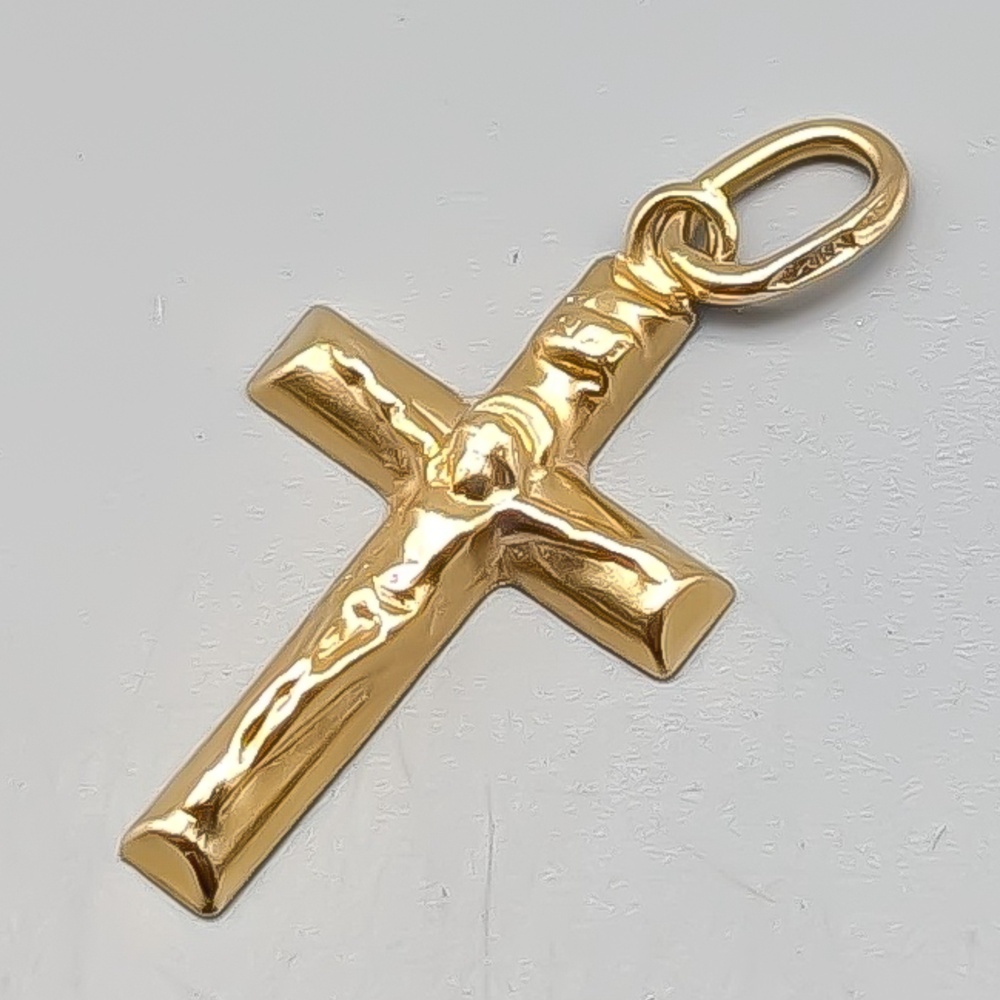 Hänge i Guld Kors 18K 0.74g 24mm - Bild 2