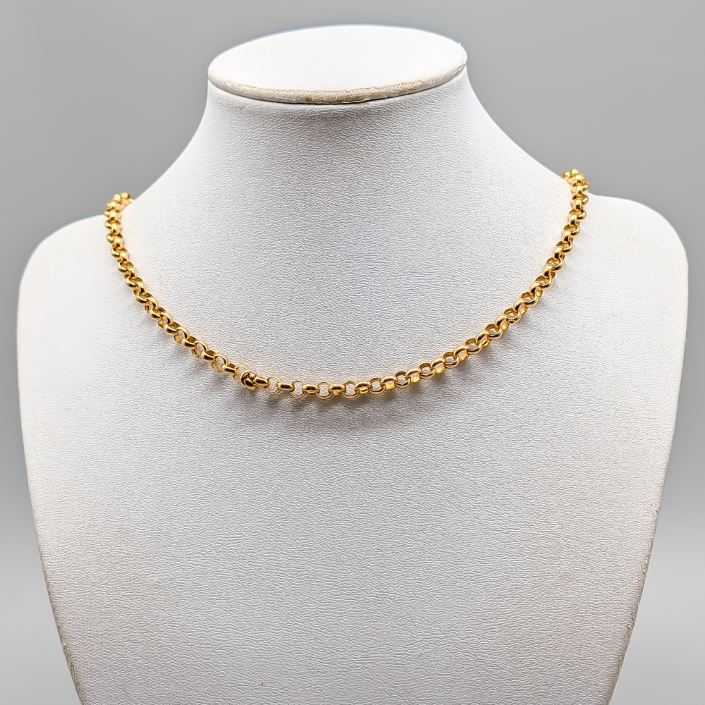 42.5cm Ärtlänk i Guld 18K 9.43g