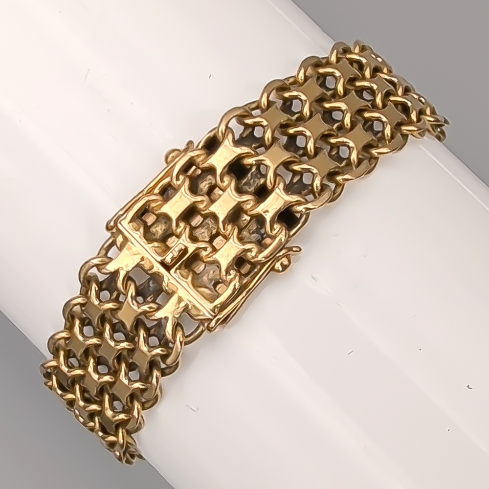 19cm X-Länk i Guld 18K 22.22g - Bild 2