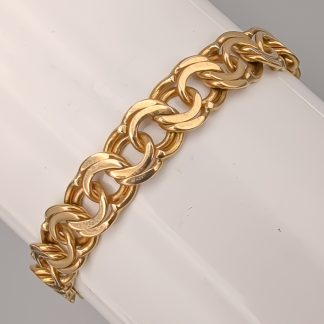 17.5cm Bismarcklänk i Guld 18K 14.75g