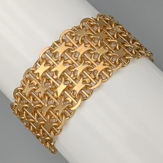 19.5cm X-Länk med Stav i Guld 18K 40.76g