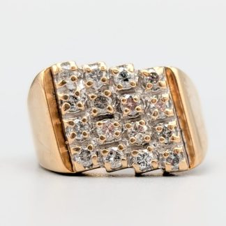 Diamantring i Guld-1