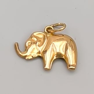 Hänge i Guld Elefant 18K 0.5g 11mm