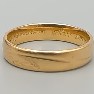 Schalins Mönstrad ring i Guld 18K 6.22g 20mm