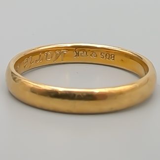 Schalins Slät ring i Guld 18K 4.54g 19.75mm