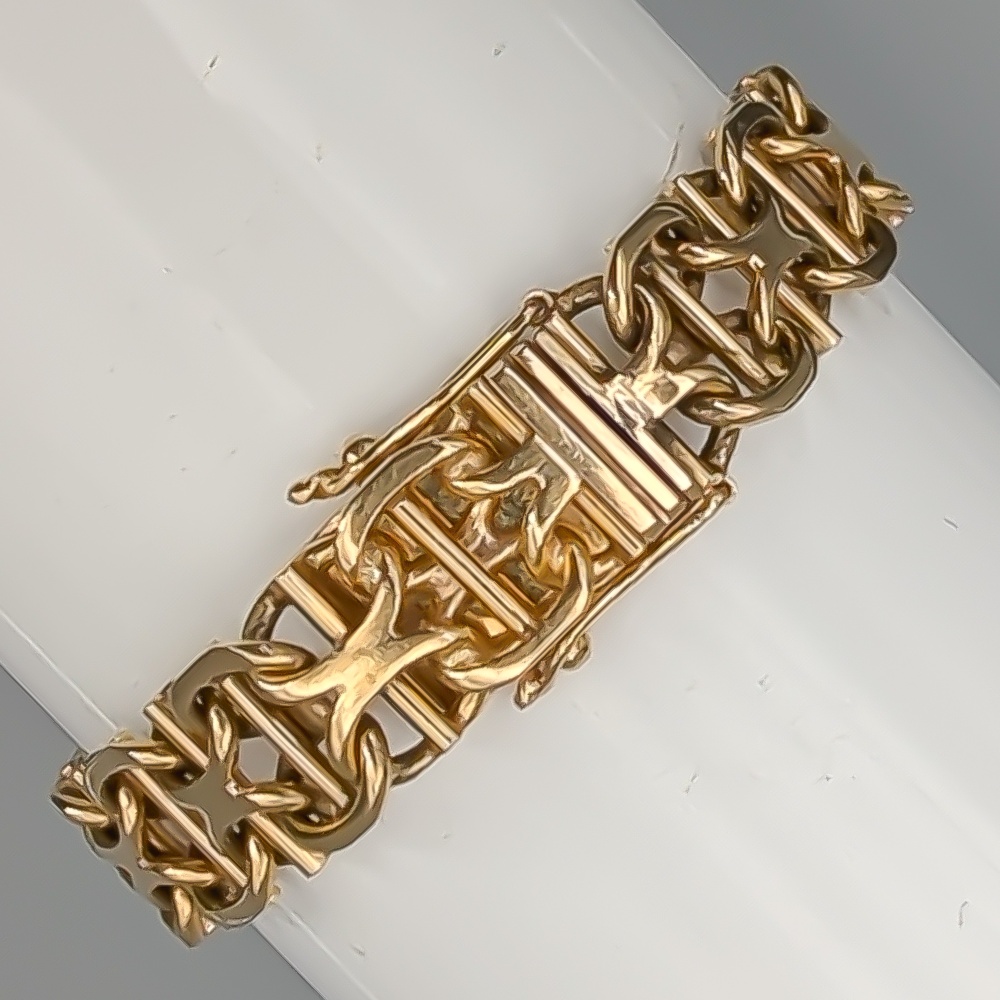 19cm X-Länk med Stav i Guld 18K 25.16g - Bild 2