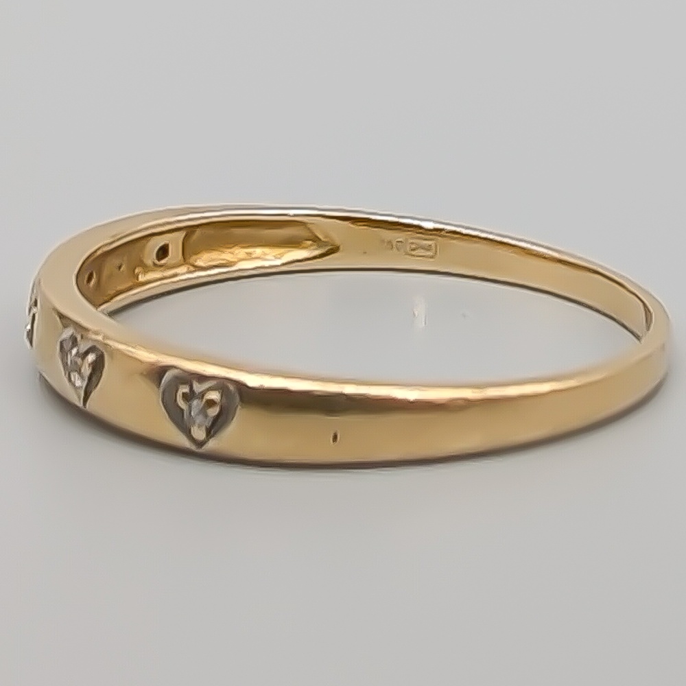 Diamantring i Guld 18K 1.8g 17.75mm