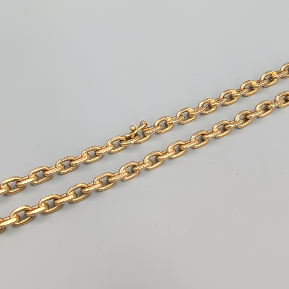 50.5cm Knivslipad Ankarlänk i Guld 18K 41.18g - Bild 2