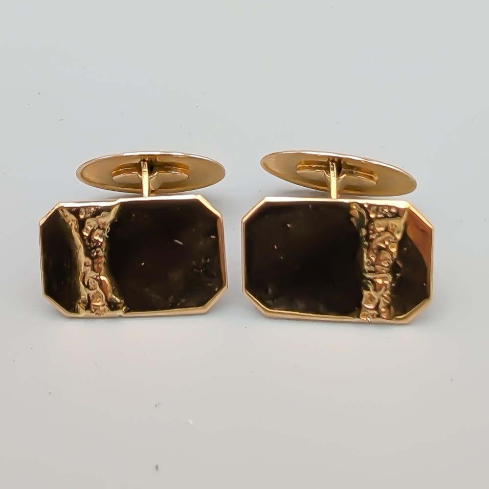 Manschettknappar i Guld 18K 6.67g 11mm