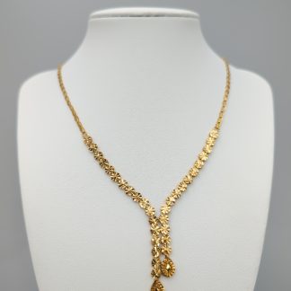 42cm Halsband i Flerfärgat Guld 18K 9.22g